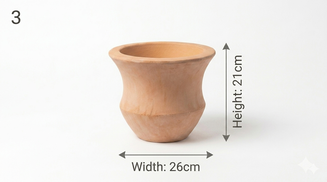 Red Terracotta pot / Small size