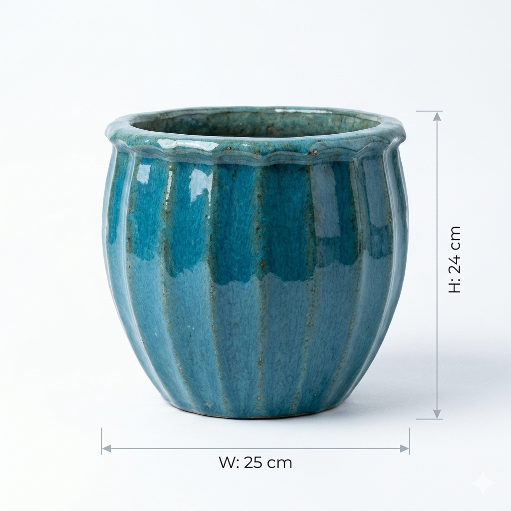 Green Turquoise Pot / Small Size