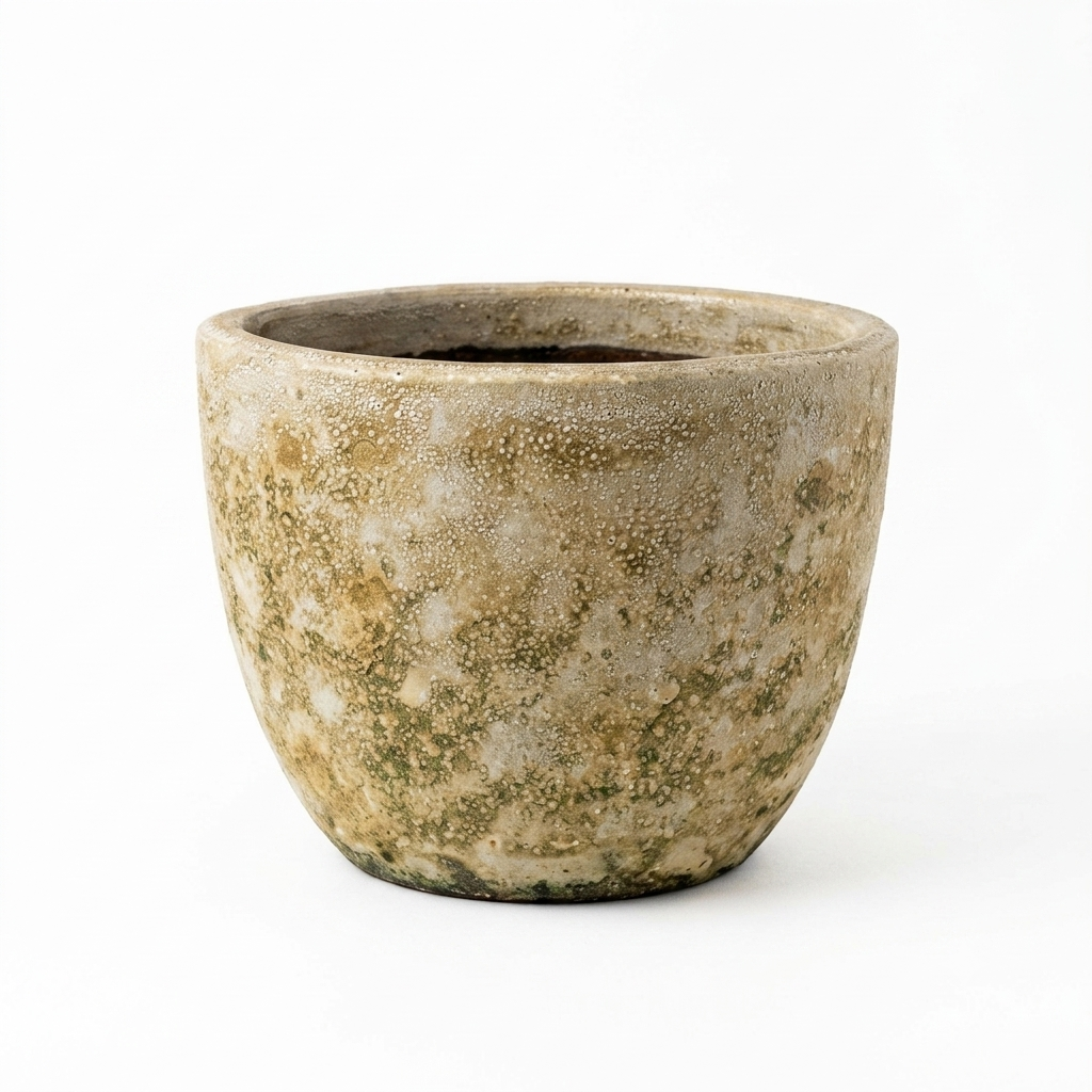 Golden or Yellow Travertine Pot