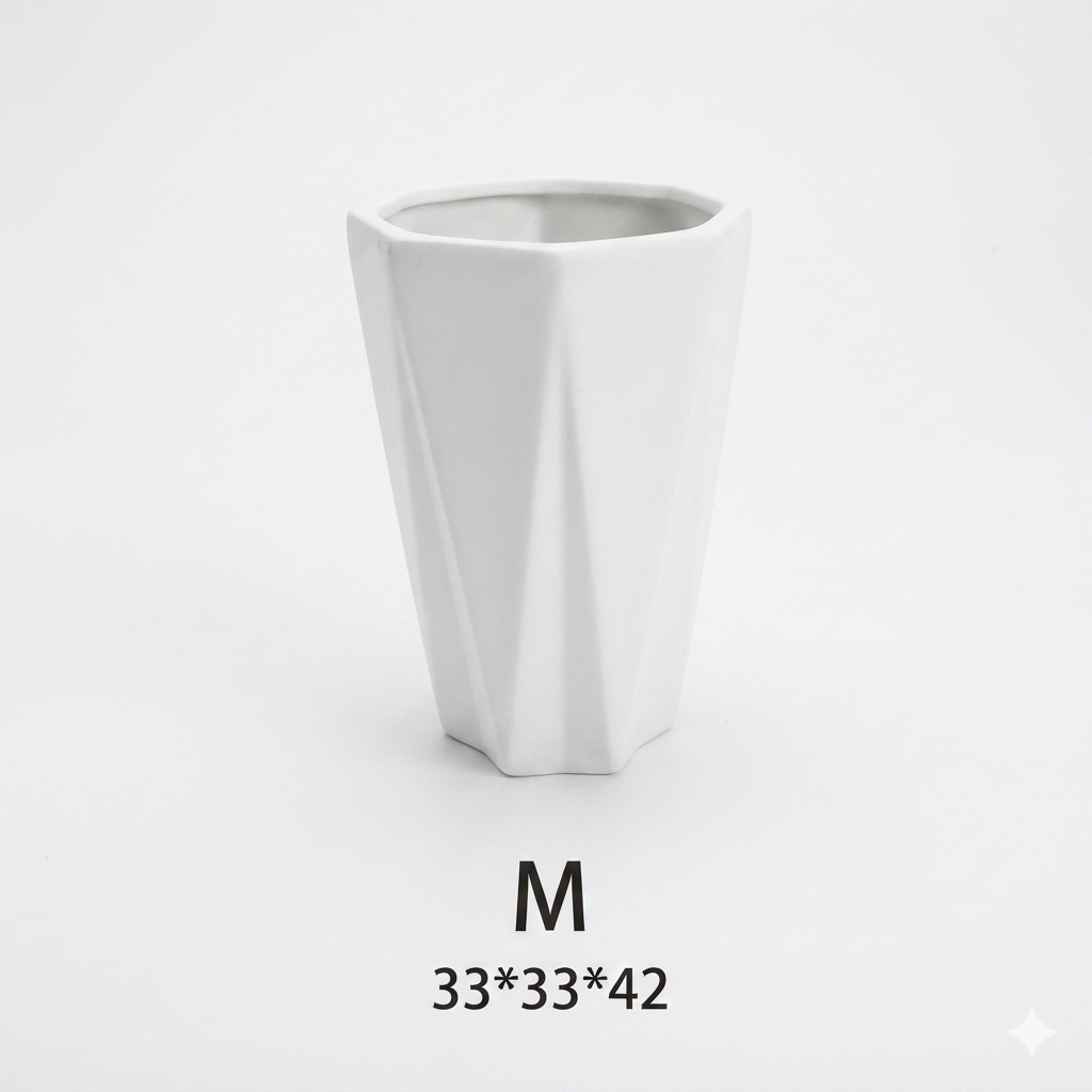 Modern Geometric Ceramic Planter