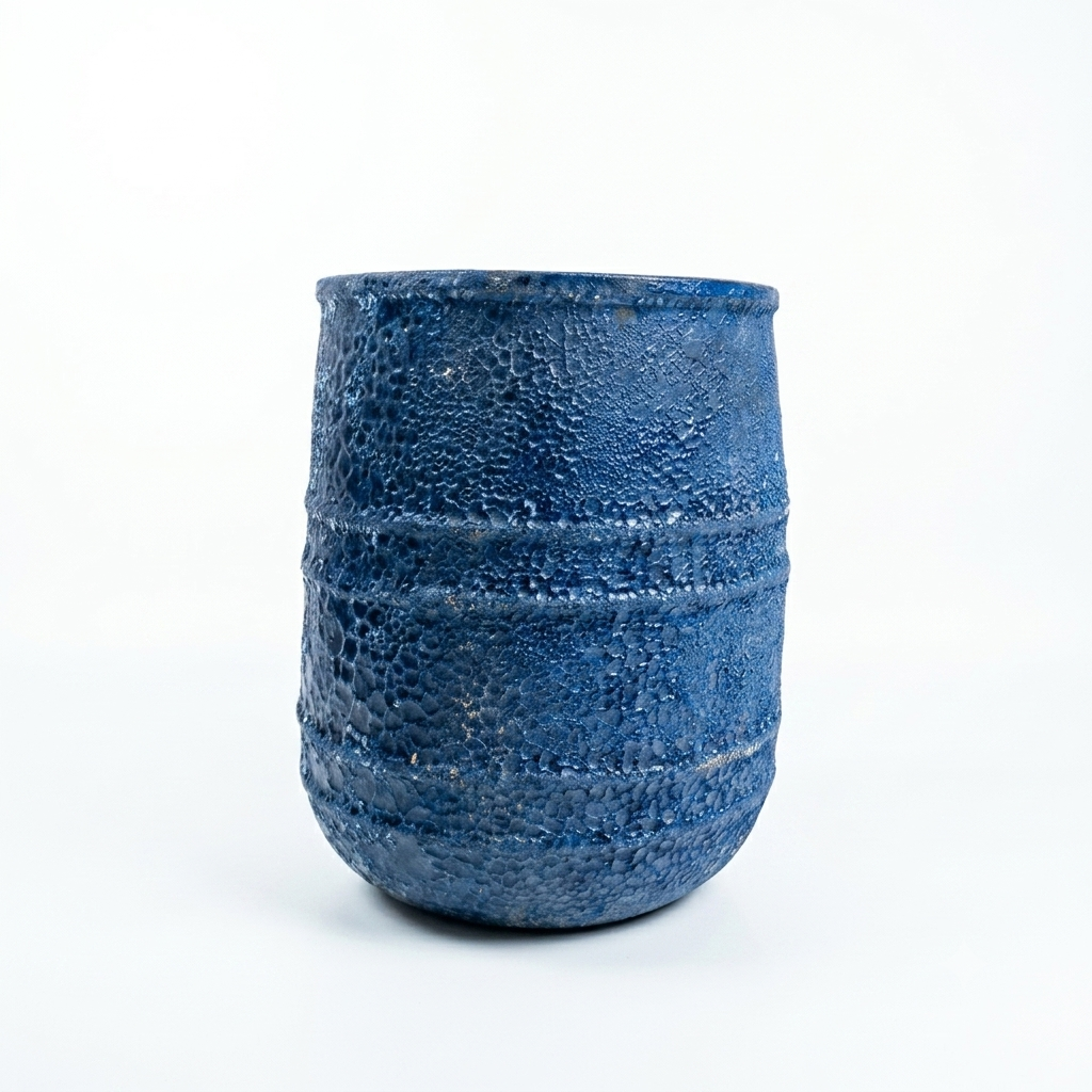 Atlantis cylinder/ deep cobalt blue and charcoal grey mix - Medium