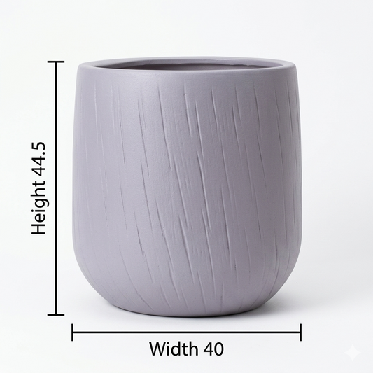 White Ceramic Pot / Large