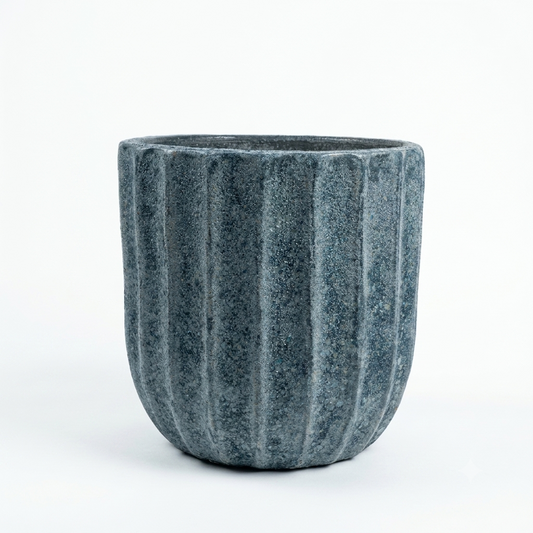 U-shaped / mottled teal or ocean blue green - Medium