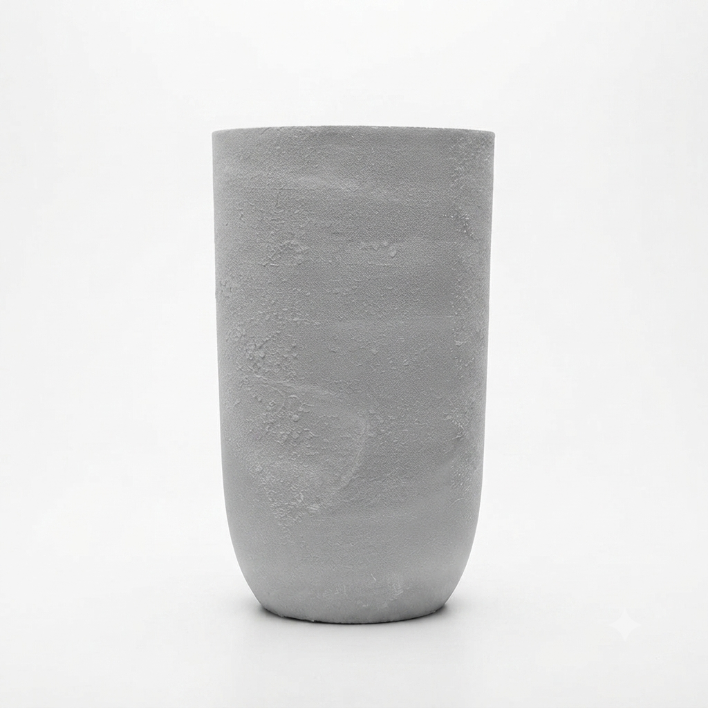Rustic Grey Cylindrical Planter/ Medium