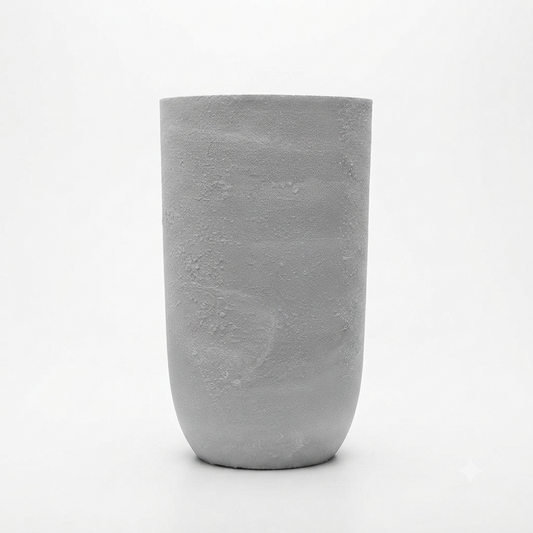 Rustic Grey Cylindrical Planter/ Medium