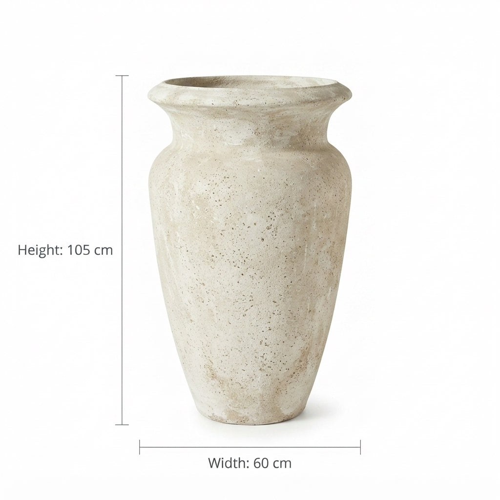 Light Grey Jar Pot