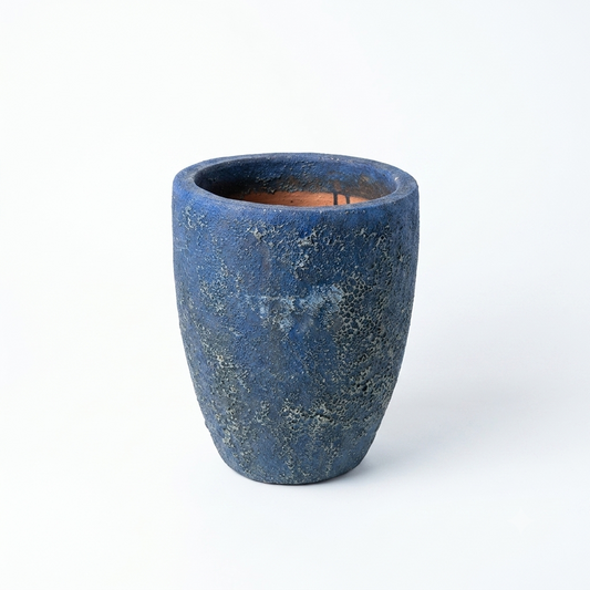 Sky Blue Rushed Pot / Small