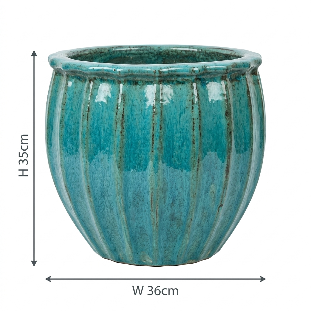 Green Turquoise Pot (Medium)