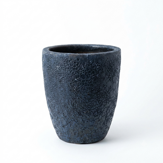 Sky Blue Rushed Pot/ Medium