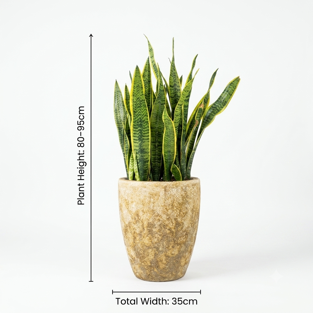 U-shaped beige– Snake Plant