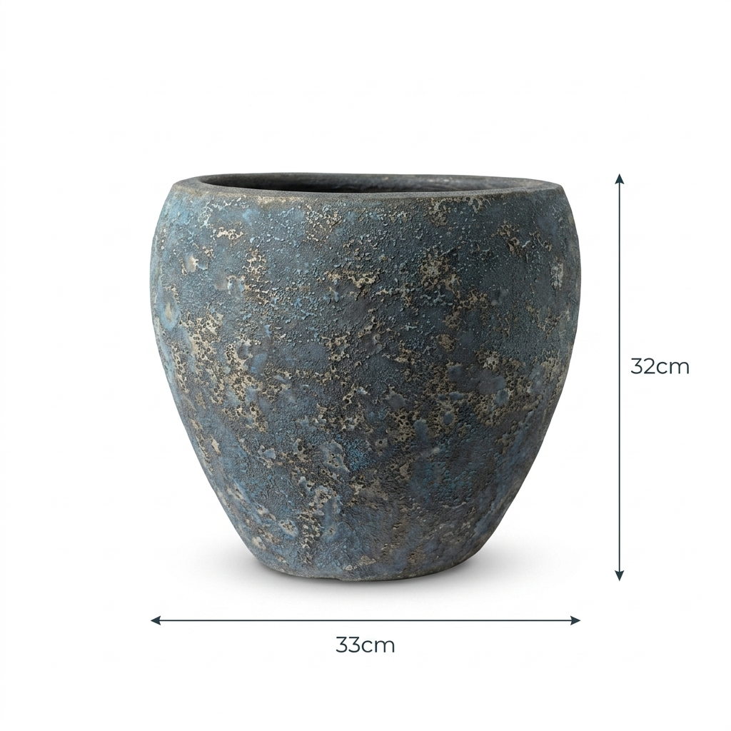 Turquoise Sky Blue Pot / Medium Size