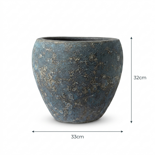 Turquoise Sky Blue Pot / Medium Size