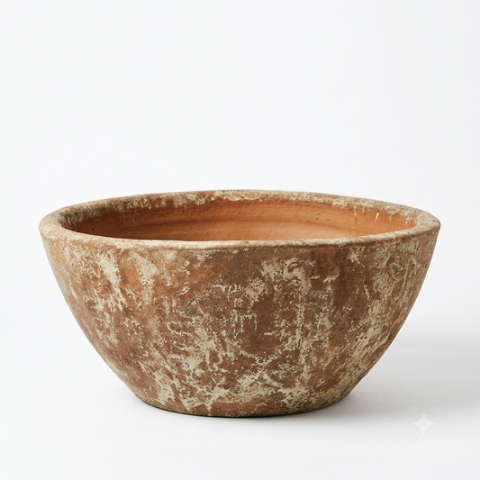 Rustic Terracotta Bowl Pot / Large