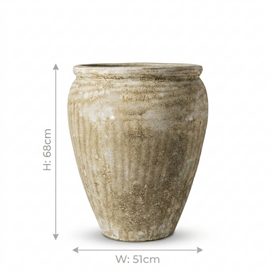 Rustic Sandy Beige Color Pot/ Large